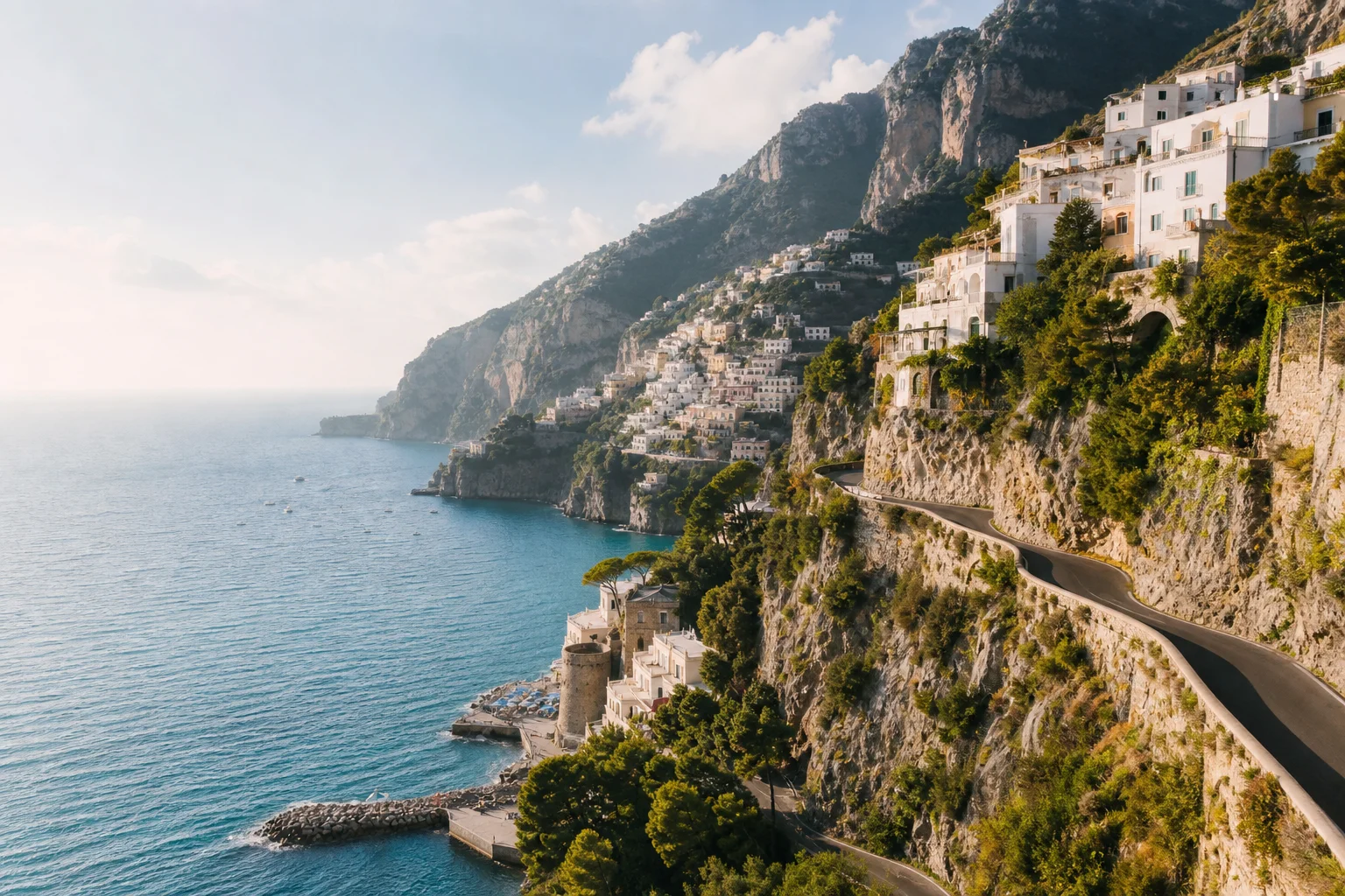 Italian Amalfi coastline