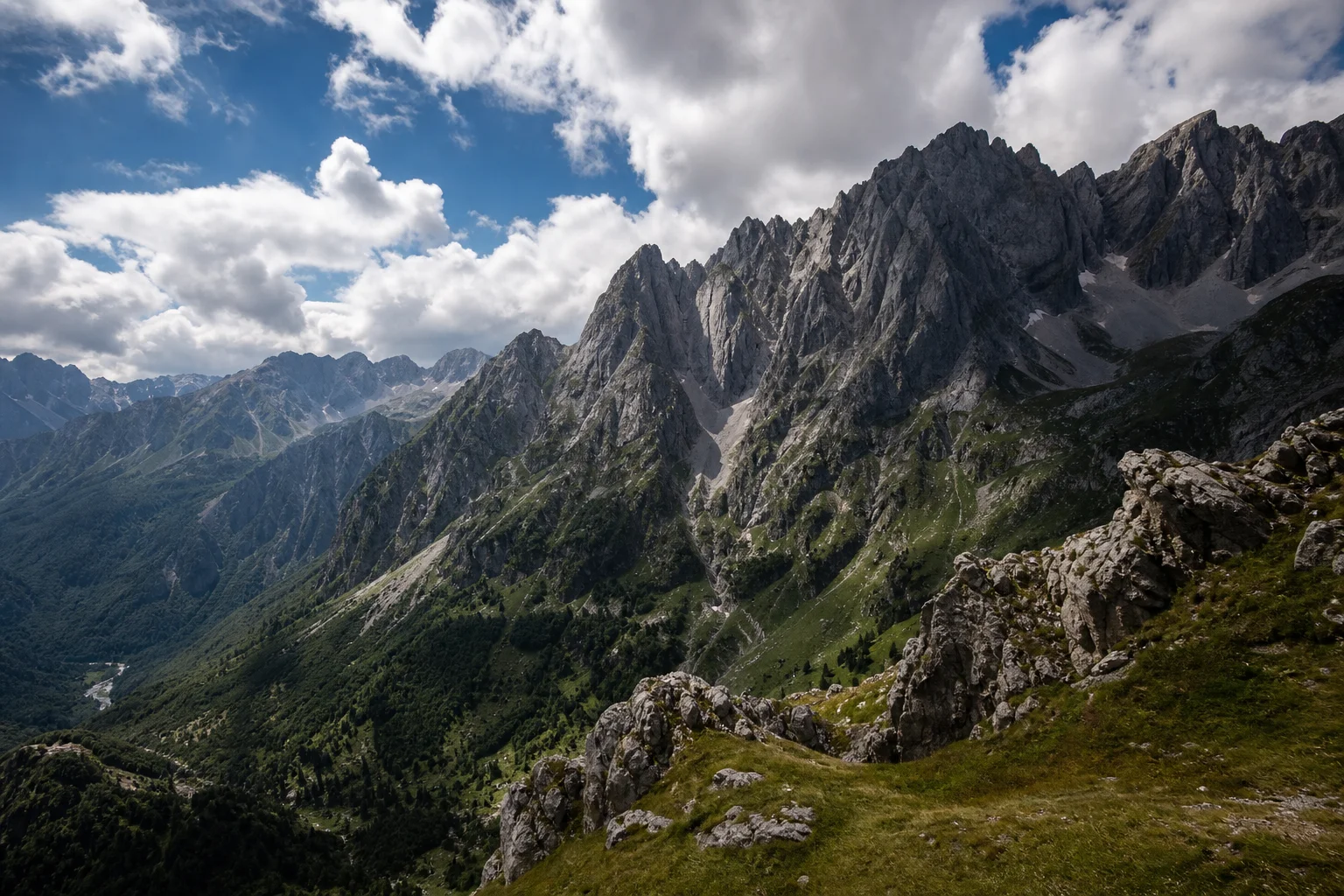 Wild Balkans mountain landscape