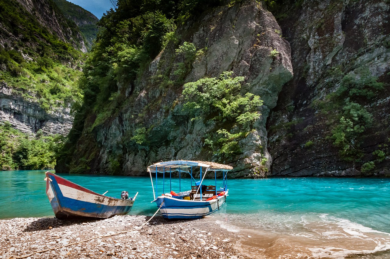Lake Koman with a Polish-speaking guide, Albania
